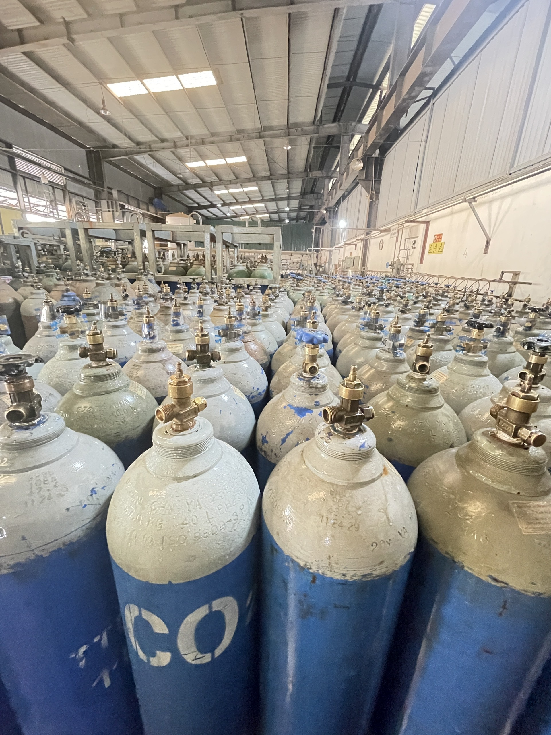 Bình khí 40L là gì? Các loại bình khí công nghiệp 40L phổ biến